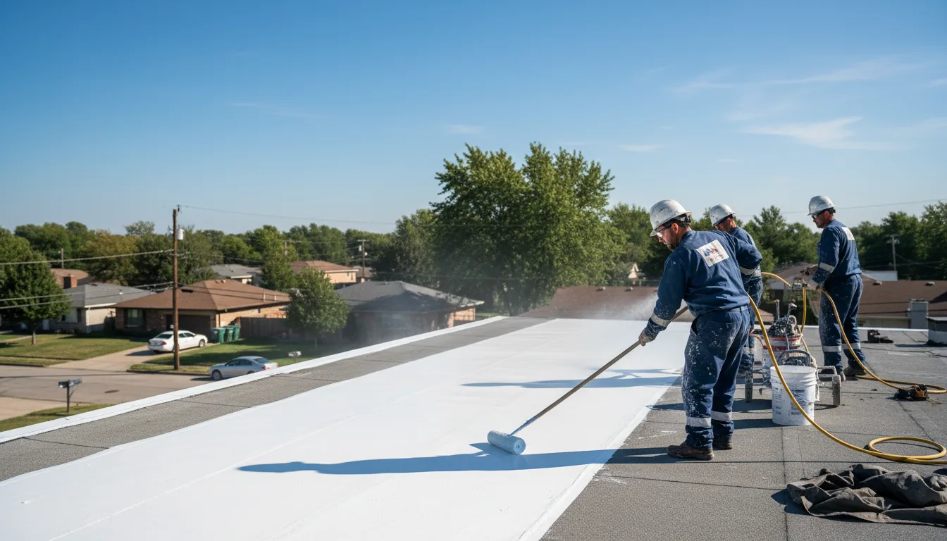 Commercial roof coating in Raleigh, MS near me